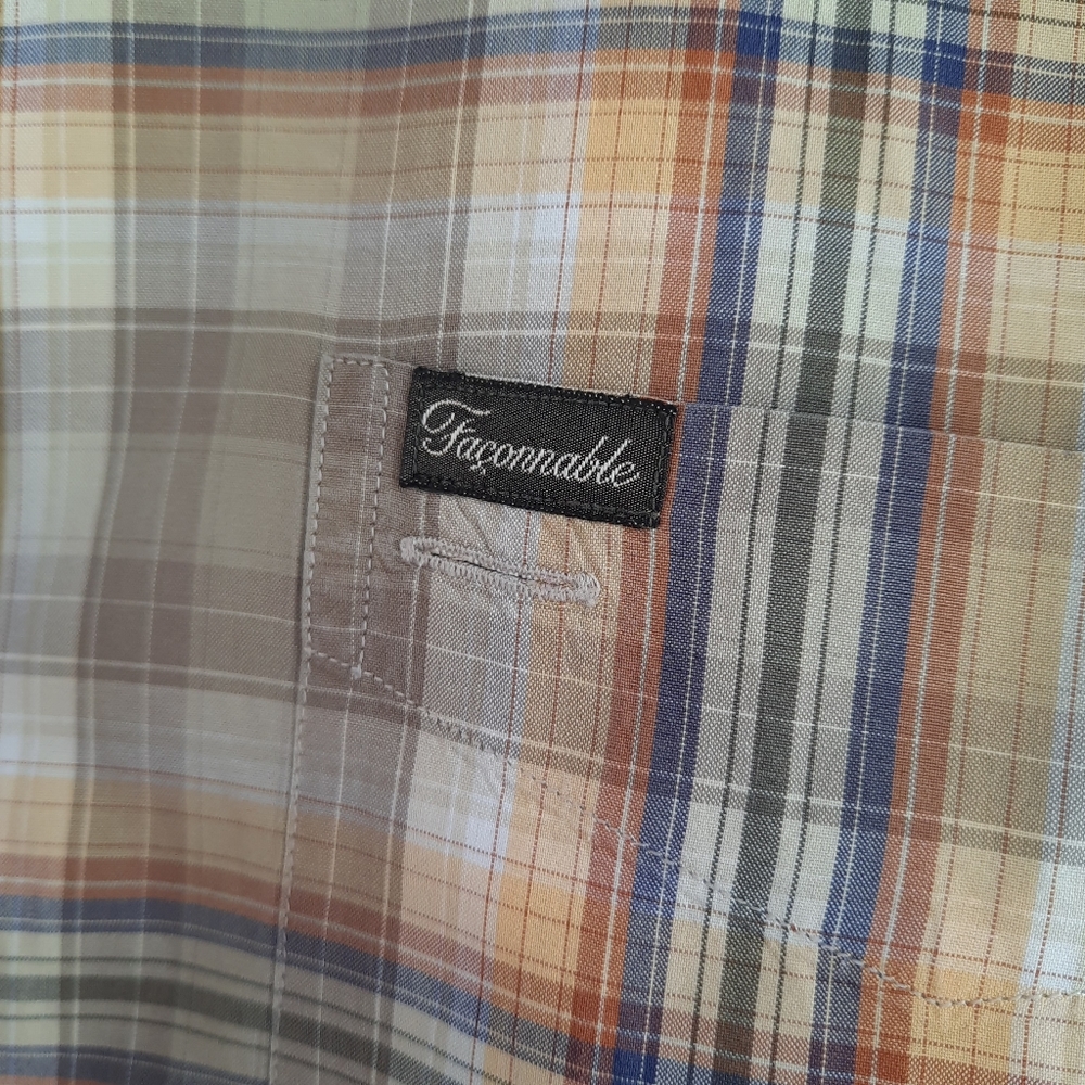 Faconnable Men's Collared Button Down Longsleeves… - image 6